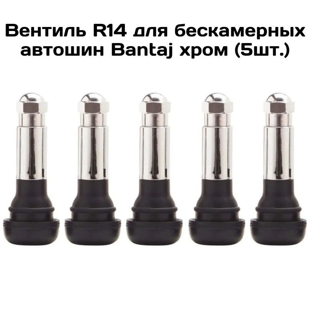 Вентиль для бескамерных шин хром R14-R17 BANTAJ (5шт.) #1