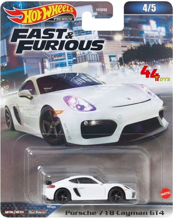 Машинка Hot Wheels Porsche 718 Cayman GT4 Premium Fast&Furious / Хот Вилс Премиум  #1