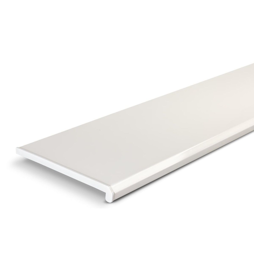 Подоконник ПВХ Danke Standard Белый матовый (сатиновый) 400х1300 + заглушка в комплекте  #1