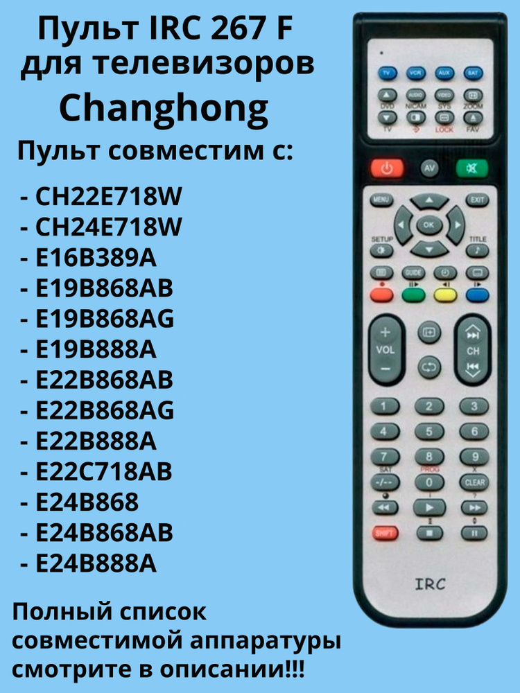 Пульт 267 F для телевизоров Changhong #1