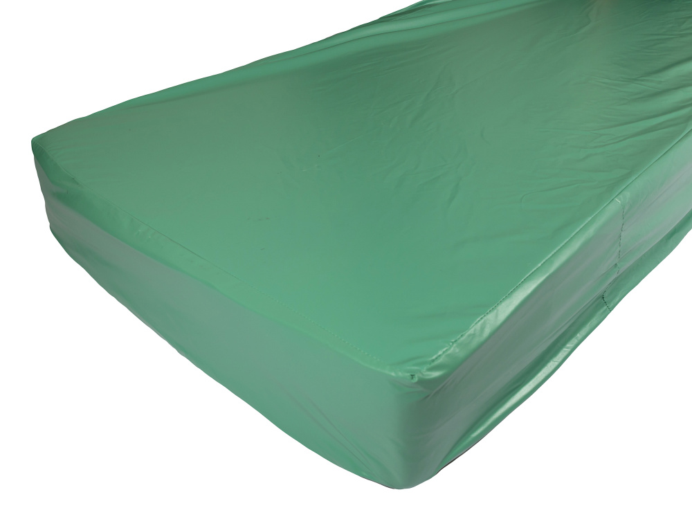 Защитный непромокаемый наматрасник с бортами 90х200 высота 25см, из медицинской клеенки зеленый цвет #1