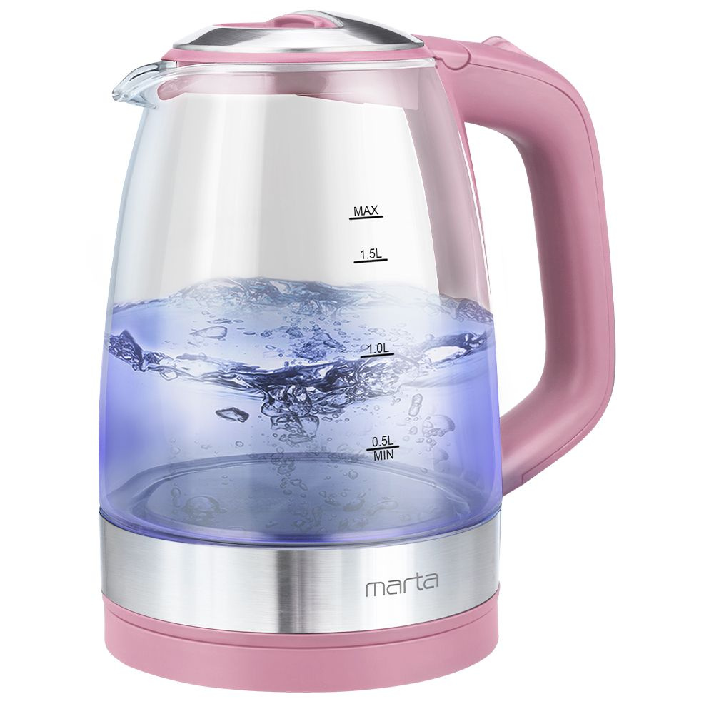Электрический чайник MARTA MT-1078 розовый опал #1
