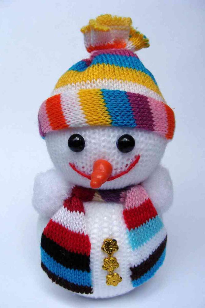 Новогоднее украшение,подвесной "Снеговик" 8см #1