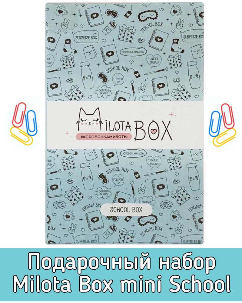 Подарочный набор MilotaBox mini School MBS019/Коробочка с сюрпризами от 5 до 8 предметов/милота бокс #1