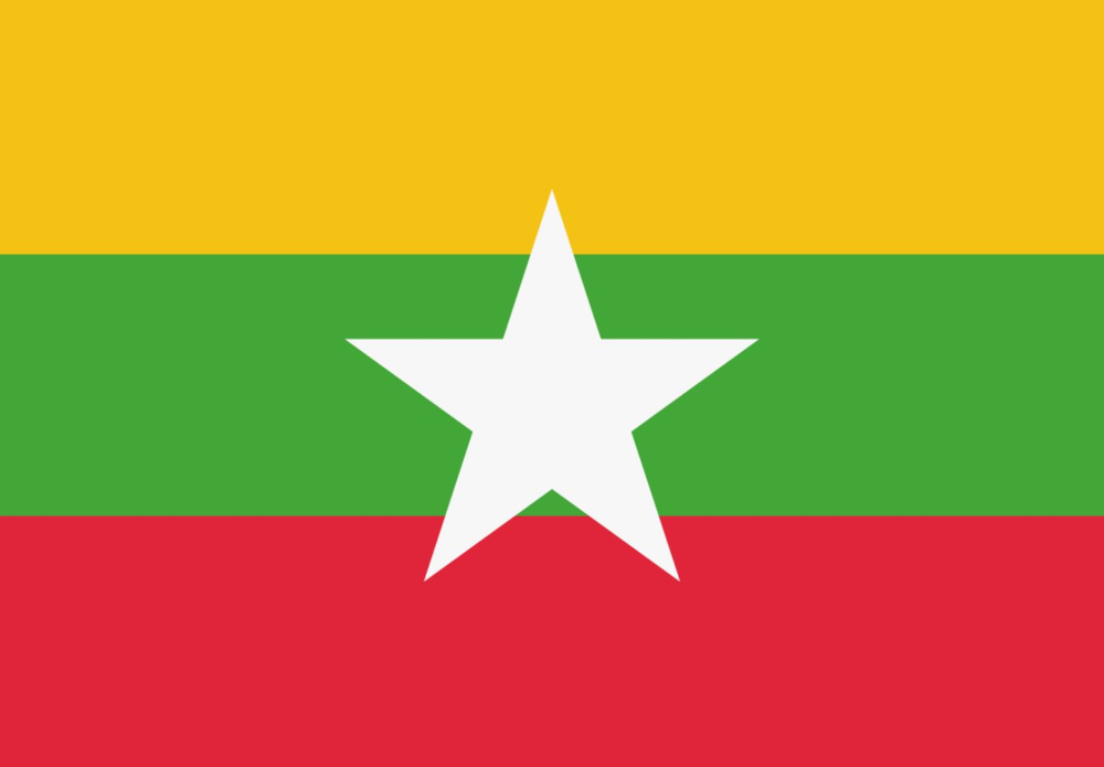 Флаг Мьянмы 40х60 см с люверсами #1