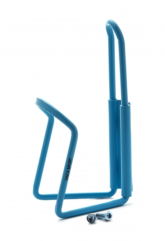Флягодержатель алюминиевый с крепежом универсальный HC11 голубой / Держатель для фляги на раму велосипеда, #1