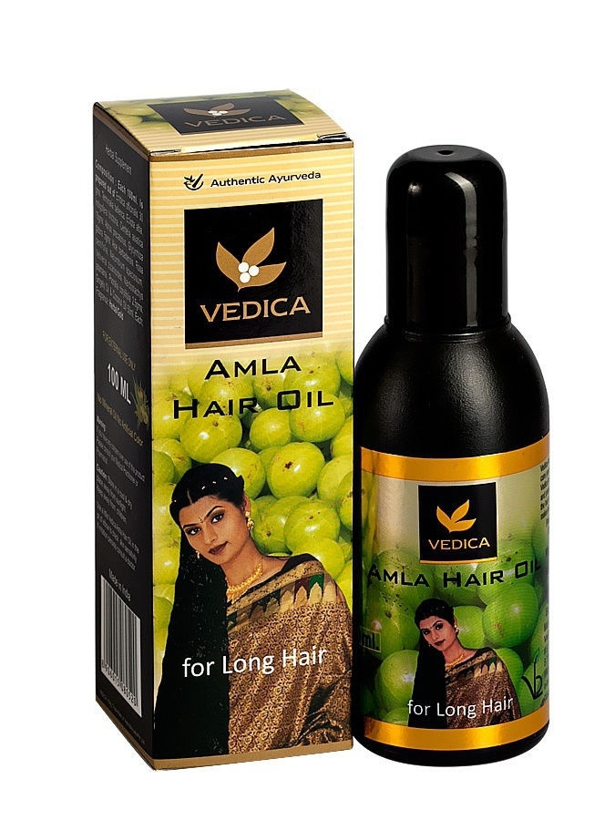 Масло амлы для волос Vedica, натуральное, активатор роста волос, для укрепления, против выпадения, аюрведическое, #1