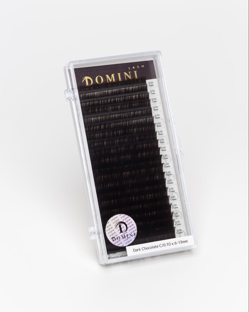 Domini Ресницы для наращивания горький шоколад 5-9/0.07/C #1