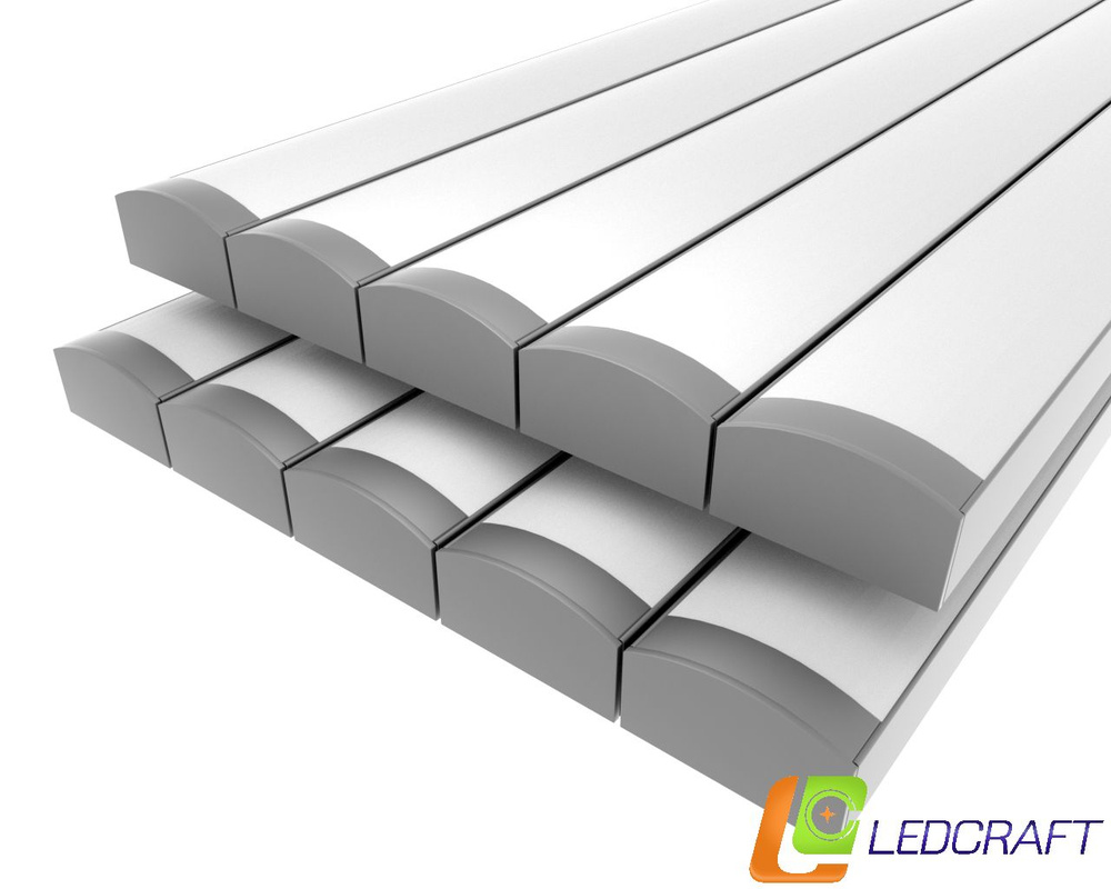 Ledcraft LC-LP0716M16-1x10Silver комплект из 10 шт серебро (1м профиль1м рассеиватель2 заглушки)  #1