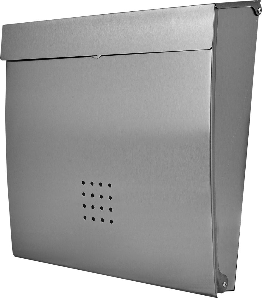 Почтовый ящик Standers 35x34x10 см нержавеющая сталь цвет серый  #1