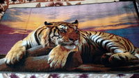 Ковер на стену, ковер-картина (тигр), размер 0.8 х 1.5 м, Витебские ковры #5, Ирина К.