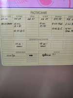 Магнитный планер с маркером Расписание уроков и занятий, PaperFox.(Ежедневник, календарь на неделю, планинг магнитная доска с поверхностью пиши-стирай на холодильник) 21х30 см #30, Виктория П.