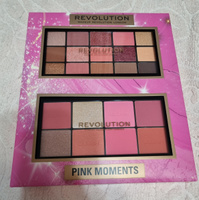 MAKEUP REVOLUTION Подарочный набор косметики Pink Moments, палетка теней #8, Ангелина К.