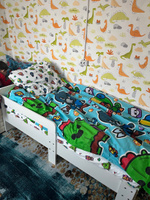 Кровать детская 160х80 см с защитным бортиком деревянная белая #1, Екатерина Г.