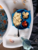 Детская посуда силиконовая Сова секционная тарелка на присоске и силиконовая ложка #2, Виктория П.