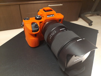 Силиконовый чехол CameraCase для Sony A7 III оранжевый  (070) #4, Андрей Н.