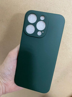 Чехол для Iphone 14 Pro противоударный, с защитой камеры, Темно-Зеленый, Кейс для Айфон 14 Про #4, Юлия Б.