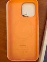 Чехол-накладка Silicone Case MagSafe для iPhone 15 Pro Max / Orange Sorbet + Защитное стекло Sparta #7, Владислав Д.