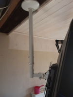 Кронштейн для телевизора или монитора на потолок наклонно поворотный, телескопический UNITEKI LCD2101NW белый диагональ 23-43 дюйма, крепление для монитора #8, Антон у.