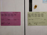 Магнитный планер с маркером Расписание уроков и занятий, PaperFox.(Ежедневник, календарь на неделю, планинг магнитная доска с поверхностью пиши-стирай на холодильник) 21х30 см #32, Мария З.