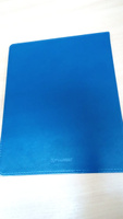 Бизнес-блокнот/записная книжка/тетрадь Brauberg Metropolis Extra В5 (200х252 мм) в клетку, 80 листов, обложка под кожу, синий #2, Марина
