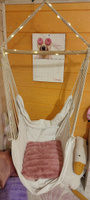 Кресло гамак подвесное для дачи туризма с подушками, белый #5, Пудовкина Юлия