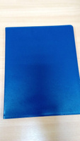 Бизнес-блокнот/записная книжка/тетрадь Brauberg Metropolis Extra В5 (200х252 мм) в клетку, 80 листов, обложка под кожу, синий #3, Марина