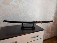 Меч самурайский (Катана) в черных ножнах с золотой цубой #5, Сергей Б.
