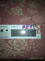 Клавиатура для компьютера проводная Defender Accent SB-720 RU, влагоустойчивая, компактная #57, Евгений Б.