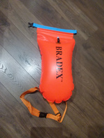 Буй для плавания в открытой воде BRADEX, надувной страховочный, оранжевый, 8,5 л #6, ПД УДАЛЕНЫ