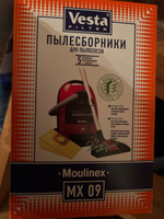 Мешки пылесборники Vesta Filter MX09 бумажные для Moulinex Power Clean (5 мешков + 1 фильтр) #7, Наталия Д.