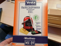 Мешки пылесборники Vesta Filter MX09 бумажные для Moulinex Power Clean (5 мешков + 1 фильтр) #5, Александр М.