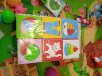 Кубики для малышей развивающие "Предметы", мягкие / обучающие, Мякиши #51, Nata B.