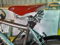 Седло велосипедное СССР (красное, кожаное) DS (230х280 мм.) #3, Сергей Н.