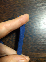 Резинка для шитья бельевая окантовочная 15 мм длина 50 метров матовая цвет синий сапфир эластичная для одежды, белья, рукоделия #65, Мария И.