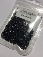 Бисер японский MIYUKI Delica цилиндр 11/0 DB-0001 гематит, металлизированный, 5 грамм #7, Анна У.