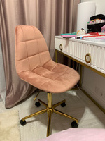 Офисное кресло для персонала DOBRIN DIANA, LM-9800-Gold, розовый велюр (MJ9-32) #5, Юлия Р.