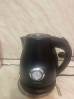 Чайник электрический MARTA MT-4645 металл с датчиком температуры, черный #5, Лариса П.