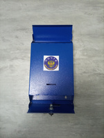 ЛАВКОВ Почтовый ящик 1 секц. 320 мм x 190 мм x 60 мм, синий #3, Фарид Г.