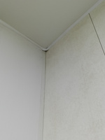 Лента маскировочная L-образная белая, вставка-уголок, плинтус для натяжного потолка, 10м #4, Алексей Г.