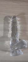 Фаллоимитатор Keks, прозрачный фаллоимитатор, рельефный гибкий для взрослых, 18 см #1, Рашид С.