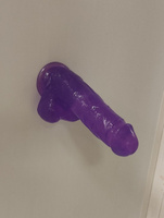 Фаллоимитатор Keks, рельефный гибкий для взрослых, фиолетовый, 18 см #3, Данил П.