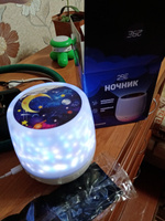 Ночник Проектор детский / Ночное звездное небо, детский светильник со сменными проекциями для сна, настольный с подзарядкой от USB #2, Андрей А.