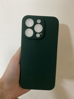 Чехол для Iphone 14 Pro противоударный, с защитой камеры, Темно-Зеленый, Кейс для Айфон 14 Про #5, Юлия Б.