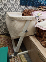 Кровать детская Nuovita Accanto для новорожденных/приставная на ножках с колесиками/ выкатная кроватка для ребенка с защитными бортиками и матрасом, для комнаты и спальной #1, Виктория Д.