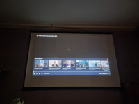 Экран для проектора Лама Блэк 225x141 см, формат 16:10, настенно-потолочный, ручной, цвет белый, 105 дюймов #64, Виктор Е.