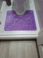 Набор противоскользящих ковриков для ванной и туалета, Сиреневый, Solin 100*60+50*60, 2 шт. #1, Ирина Б.